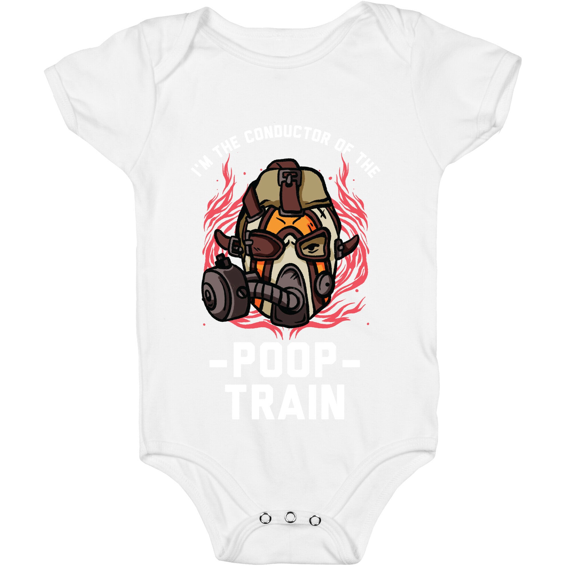 I'm the Conductor of the Poop Train Krieg Parody Baby One Piece